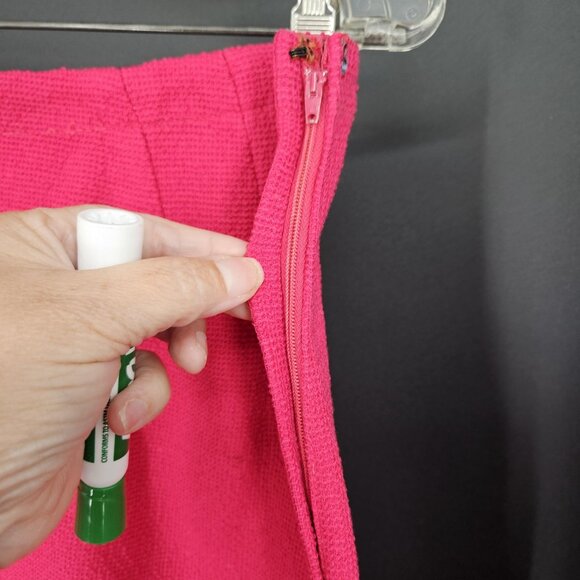 Vintage Amy Adams Knits Skirt Suit Womens Medium Studded Jacket Skirt Set 80s - Picture 13 of 16